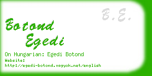 botond egedi business card